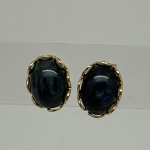 /Blue Labradorite Stud Earrings
