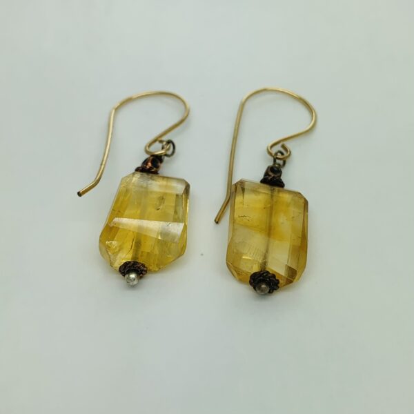 CitrineCrystalEarrings/