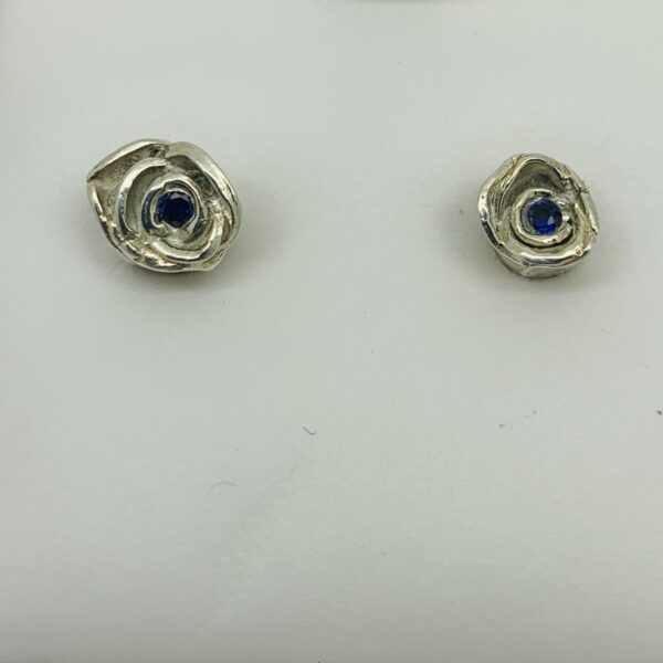 SapphireRoseStudEarrings/