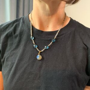 Labradorite&LondonBlueTopazNecklace/