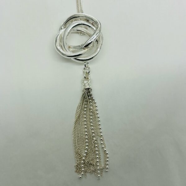 FineSilverCelticLoveKnotWithTassel/